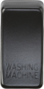 Switch cover "marked WASHING MACHINE" - matt black