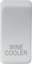 Switch cover "marked WINE COOLER" - matt white