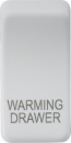 Switch cover "marked WARMING DRAWER" - matt white