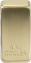 Switch cover "marked WINE COOLER" - brushed brass