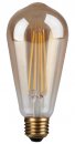 4W ST64 Decorative LED Filament Lamp With Gold Antique Coating