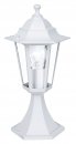 Pedestal Light Cast Aluminium White / Glass Clear - LATERNA 5