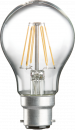 230V 8W LED BC B22 Clear GLS Filament Lamp 2700K Dimmable