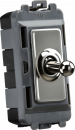 20AX 1G DP Toggle switch - black nickel