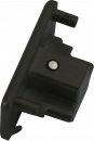 230V Single Circuit Track Dead End Cap - Black