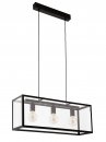 Pendant Light Steel Black / Glass Clear - CHARTERHOUSE