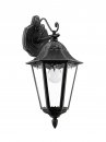 Wall Light Cast Aluminium Black, Silver-patina / Glass Clear - NAVEDO