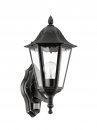 Wall Light Cast Aluminium Black, Silver-patina / Glass Clear - NAVEDO