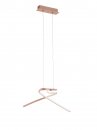 Pendant Light Aluminium Rose Gold / Plastic White - PALOZZA