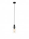 Pendant Light Steel Black / Glass Clear - MONTEFINO