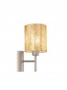 Wall Light Steel Champagne / Fabric Gold - VISERBELLA